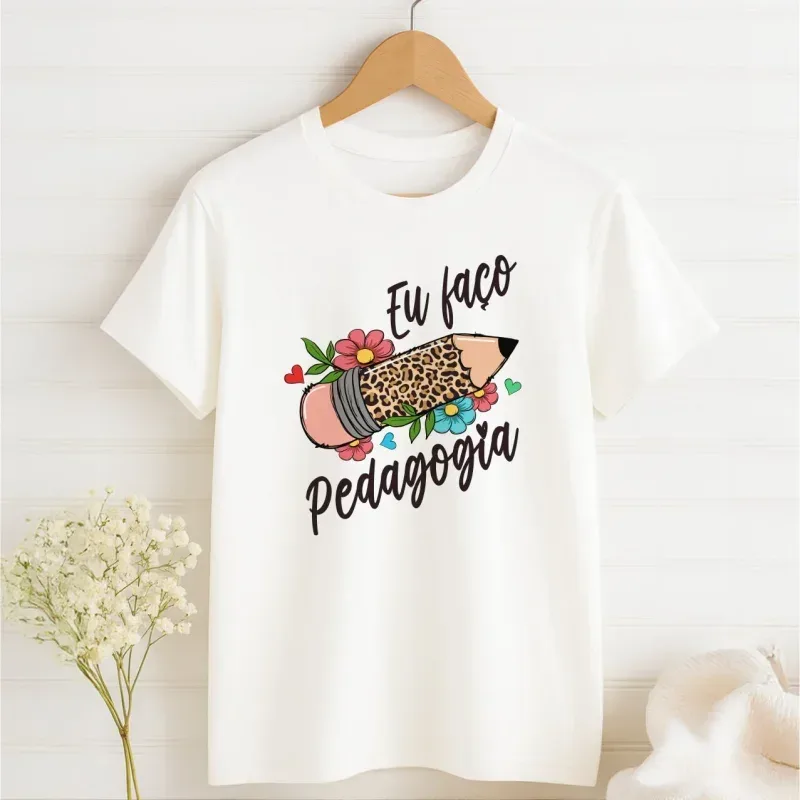 Camiseta Eu faço Pedagogia