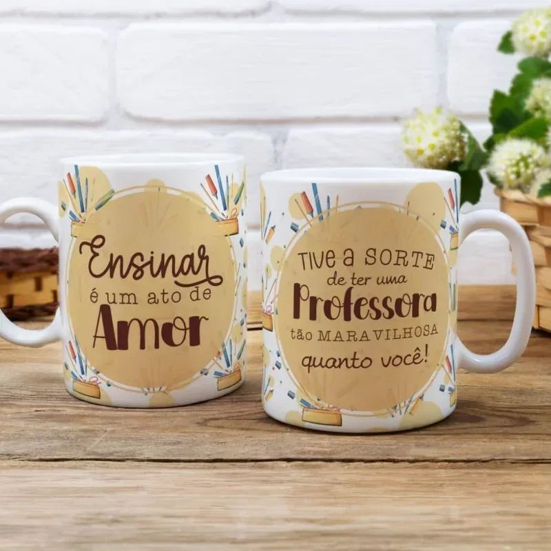 Caneca Tive a sorte ter uma Professora
