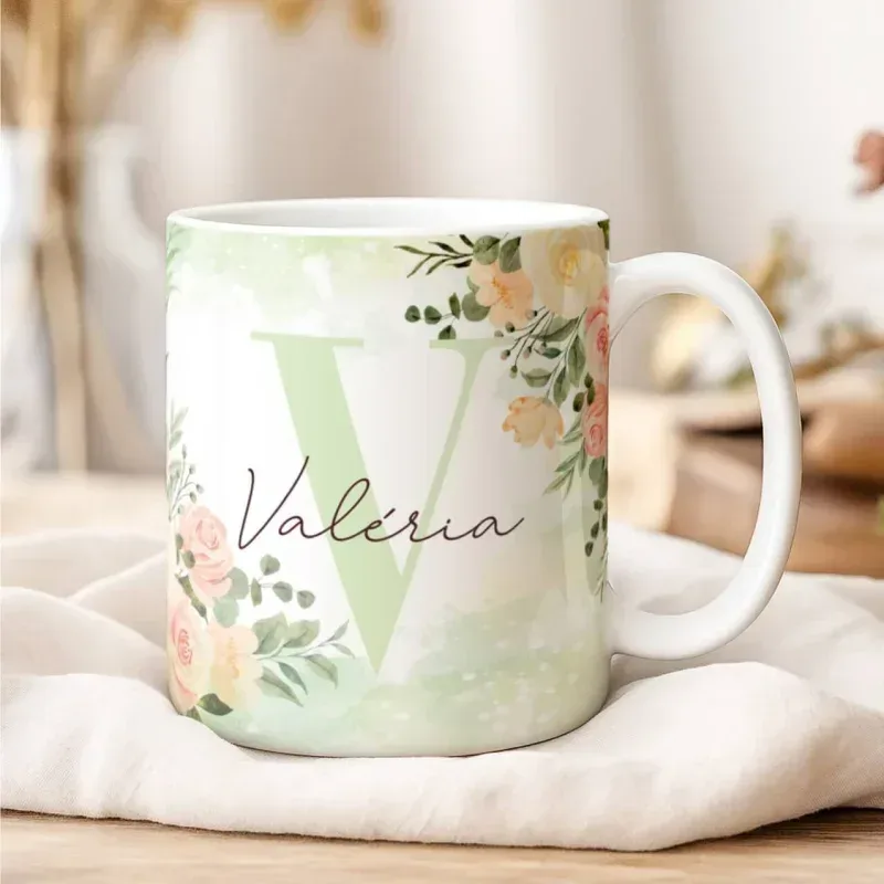 Caneca Alfabeto Floral A a Z V2-gallery
