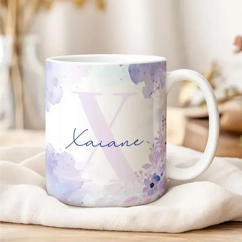 Caneca Alfabeto Floral A a Z V2-gallery