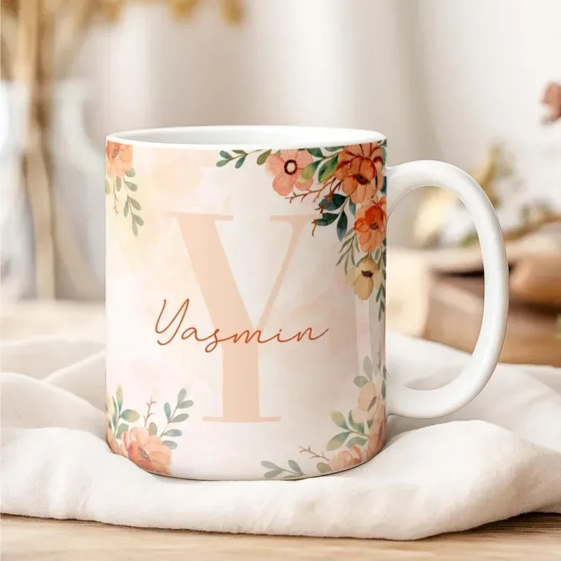 Caneca Alfabeto Floral A a Z V2-gallery