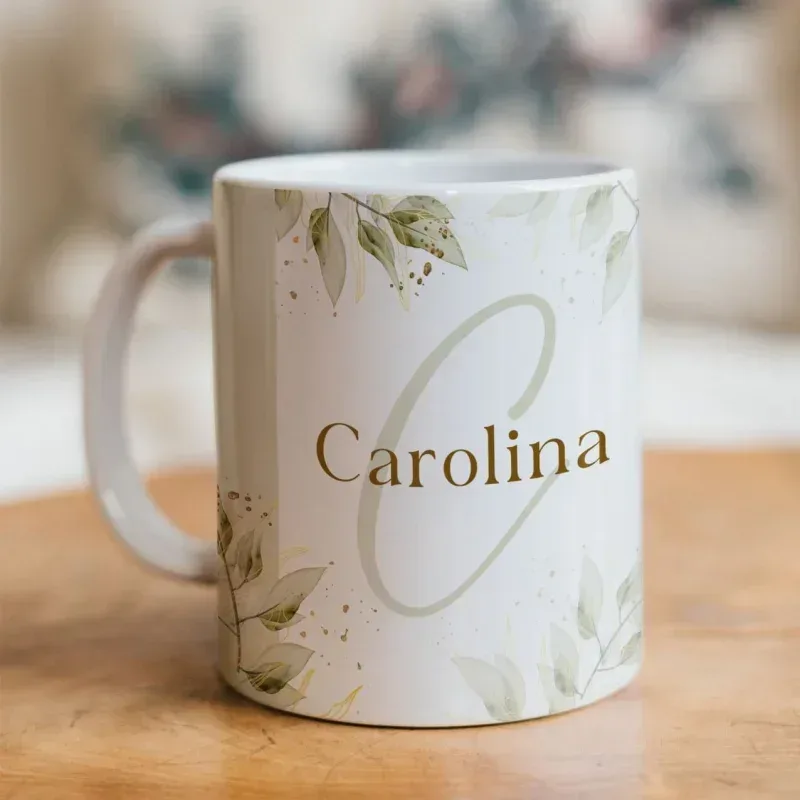Caneca Alfabeto Floral A a Z V3-gallery