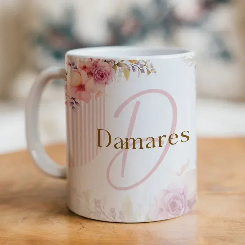 Caneca Alfabeto Floral A a Z V3-gallery