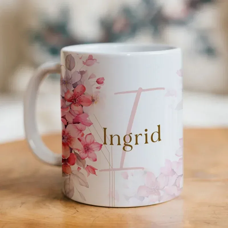 Caneca Alfabeto Floral A a Z V3-gallery