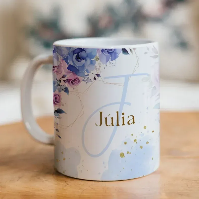 Caneca Alfabeto Floral A a Z V3-gallery