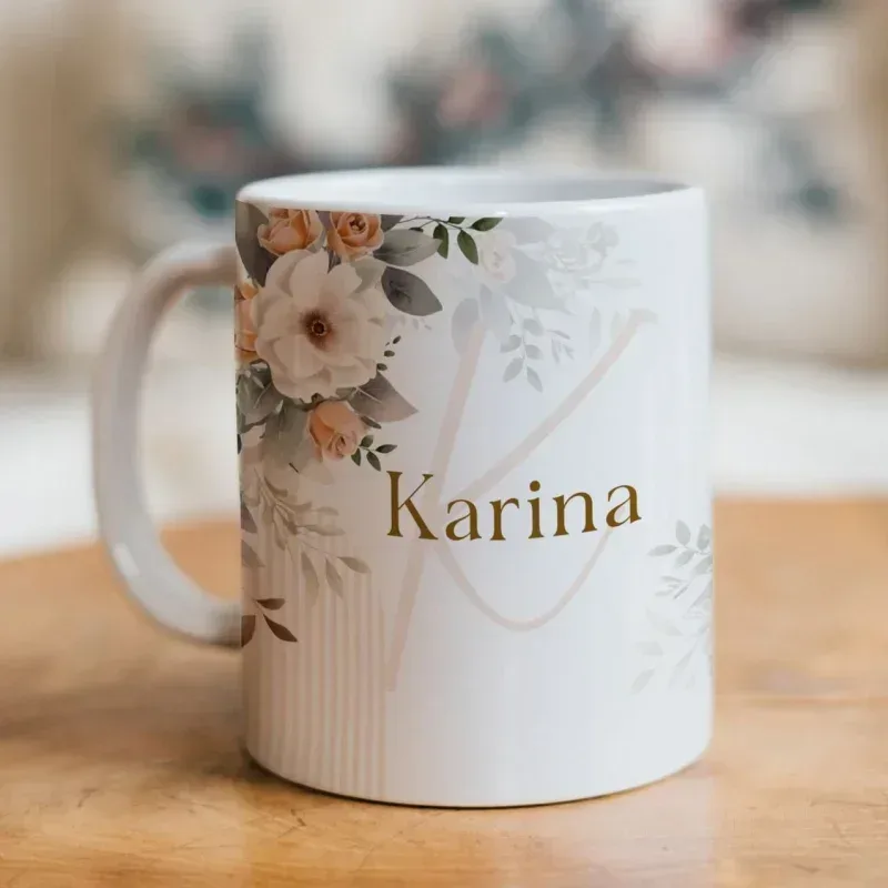 Caneca Alfabeto Floral A a Z V3-gallery