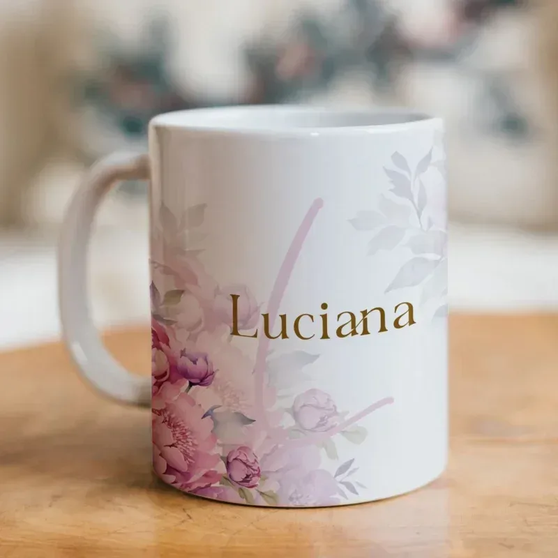 Caneca Alfabeto Floral A a Z V3-gallery