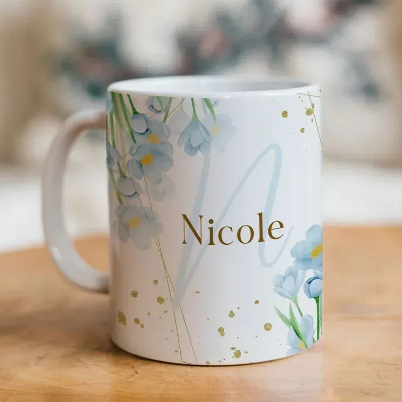 Caneca Alfabeto Floral A a Z V3-gallery