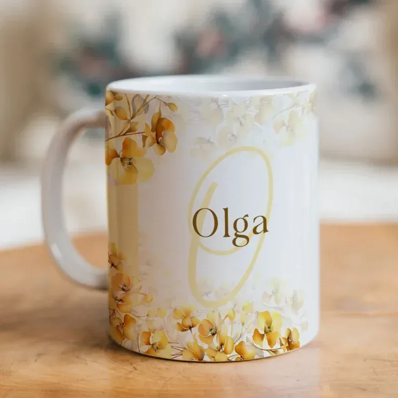Caneca Alfabeto Floral A a Z V3-gallery