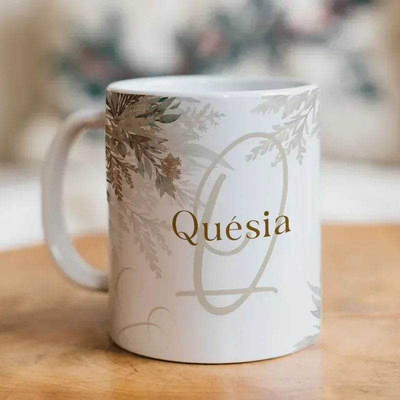Caneca Alfabeto Floral A a Z V3-gallery