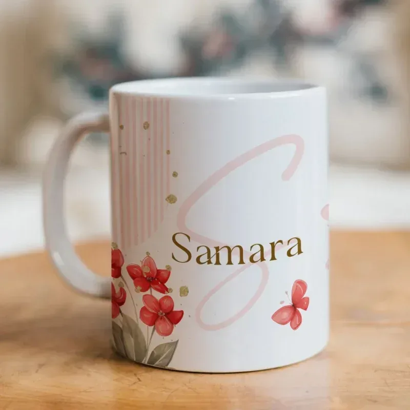 Caneca Alfabeto Floral A a Z V3-gallery