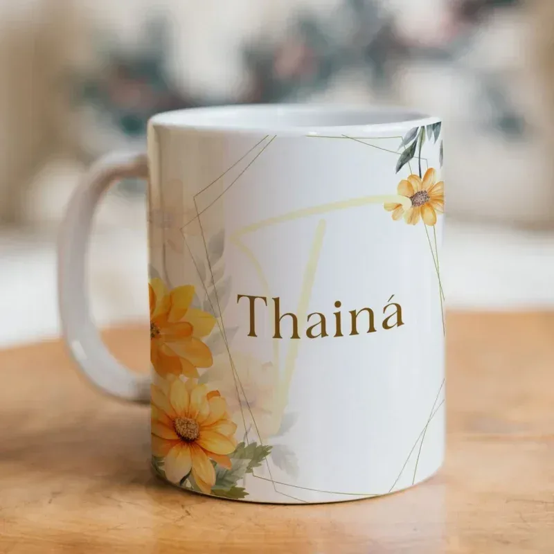 Caneca Alfabeto Floral A a Z V3-gallery