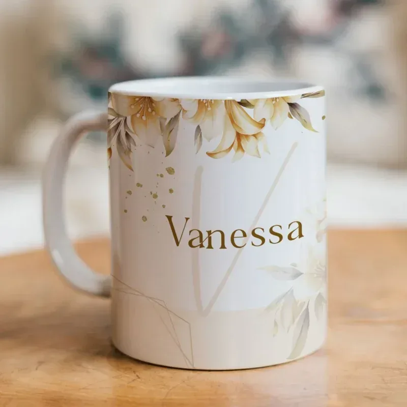 Caneca Alfabeto Floral A a Z V3-gallery