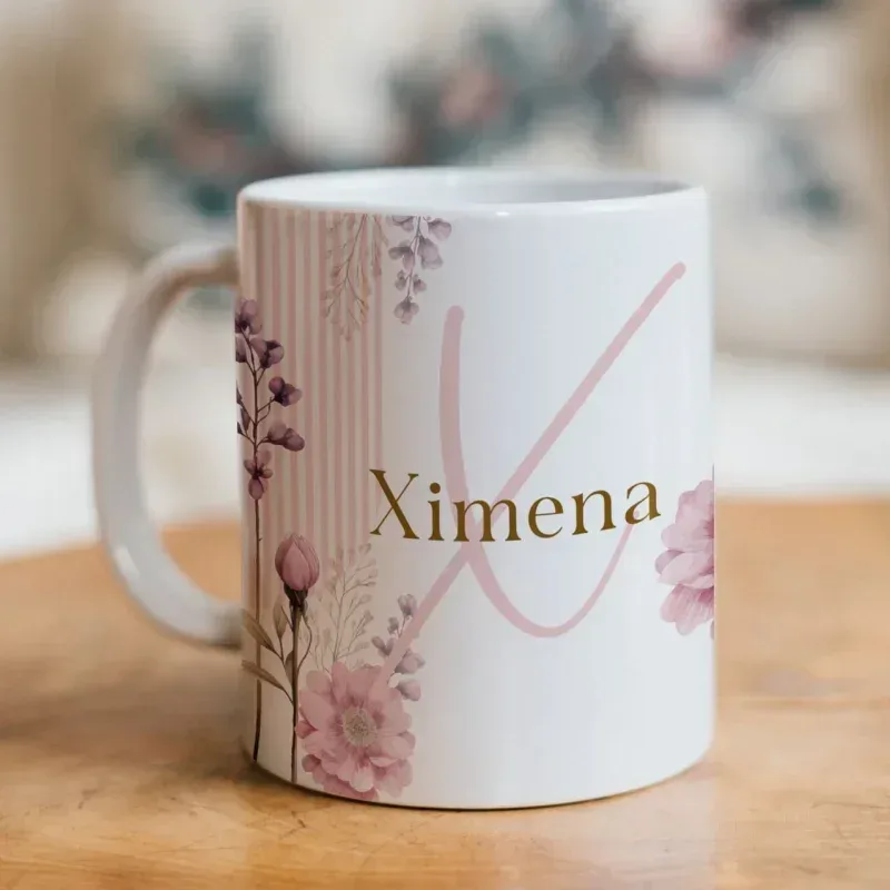 Caneca Alfabeto Floral A a Z V3-gallery