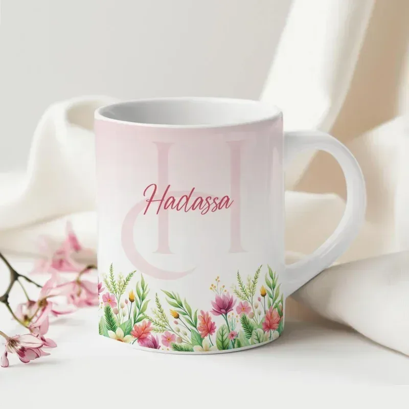 Caneca Alfabeto Floral A a Z V4-gallery