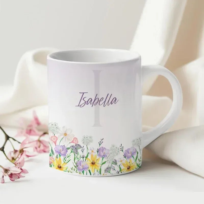 Caneca Alfabeto Floral A a Z V4-gallery
