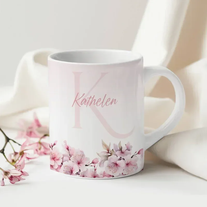 Caneca Alfabeto Floral A a Z V4-gallery