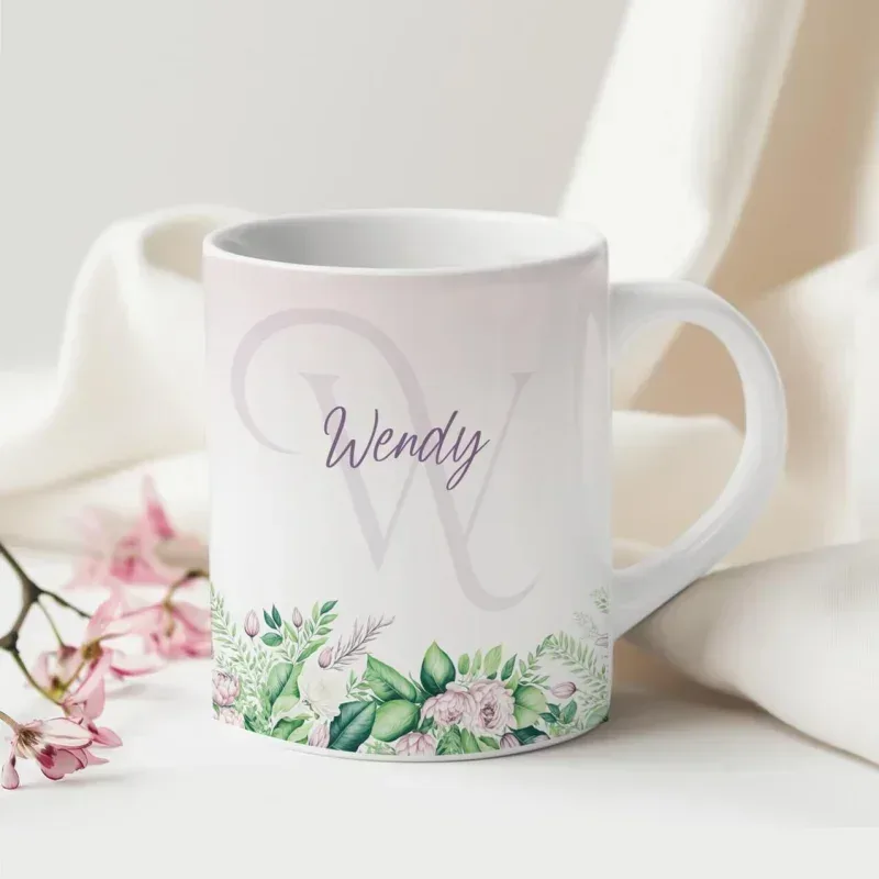 Caneca Alfabeto Floral A a Z V4-gallery