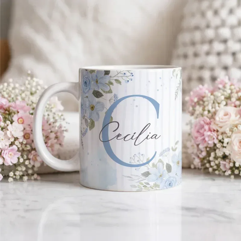 Caneca Alfabeto Floral A a Z V5-gallery