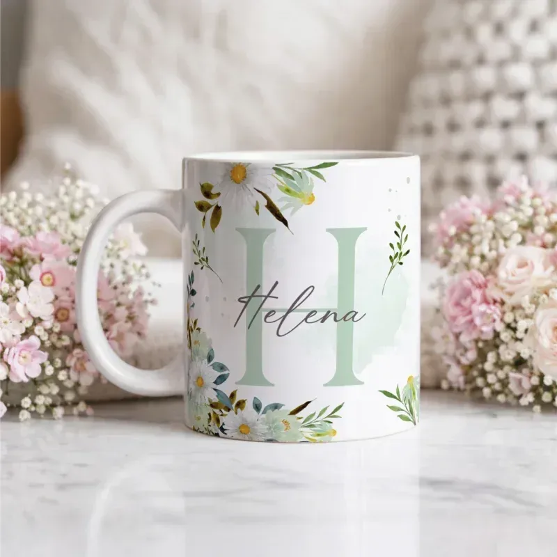 Caneca Alfabeto Floral A a Z V5-gallery