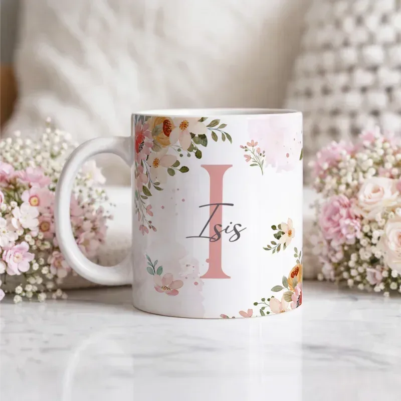 Caneca Alfabeto Floral A a Z V5-gallery