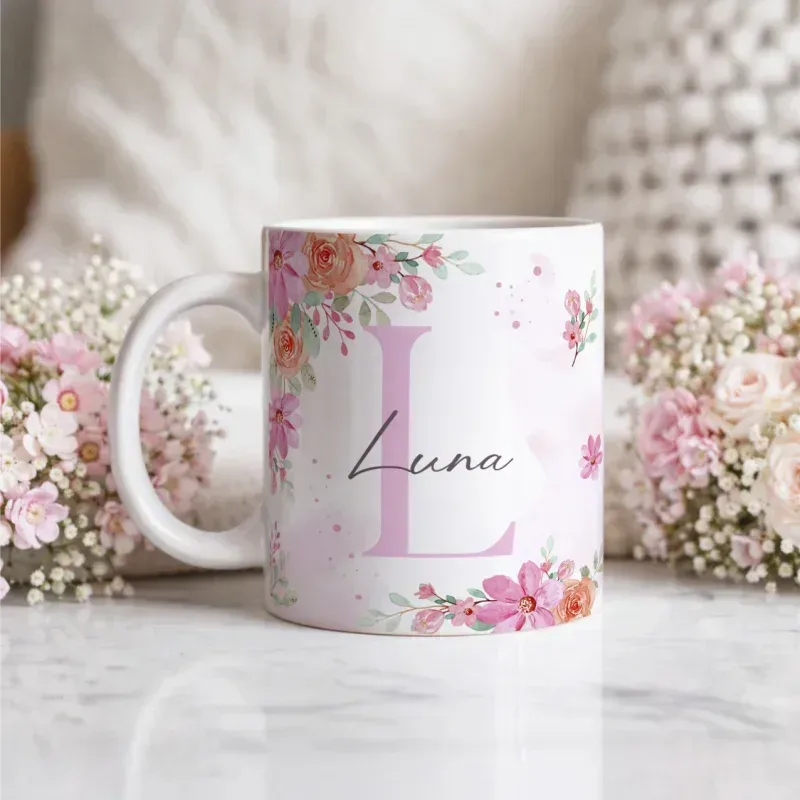 Caneca Alfabeto Floral A a Z V5-gallery