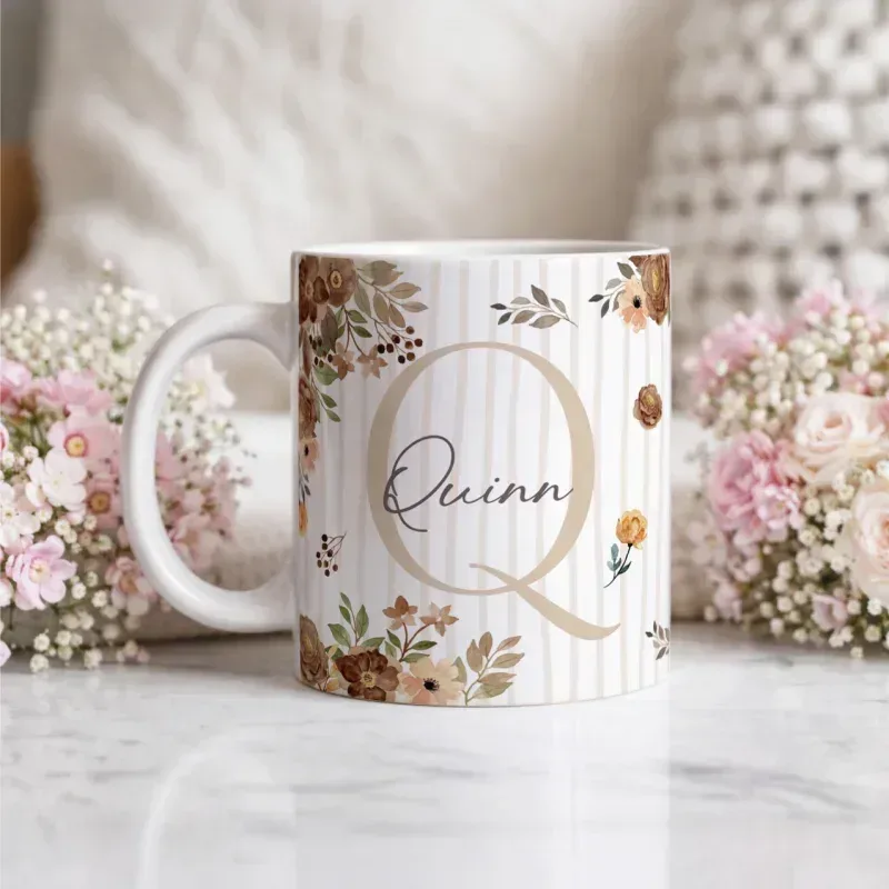 Caneca Alfabeto Floral A a Z V5-gallery