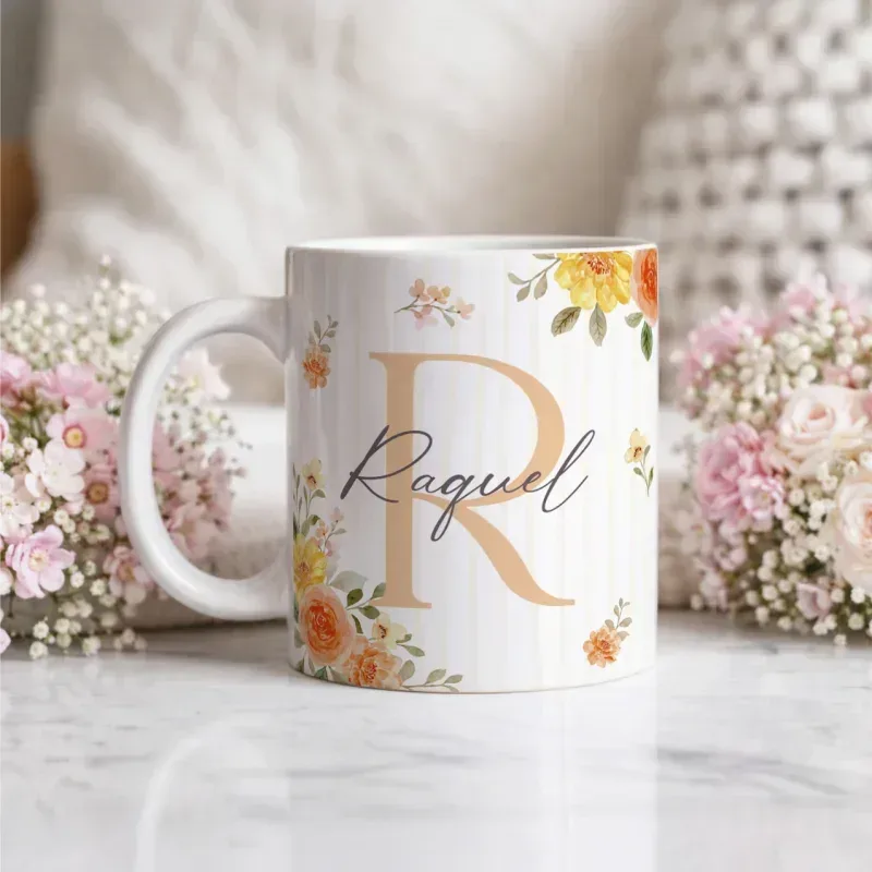 Caneca Alfabeto Floral A a Z V5-gallery