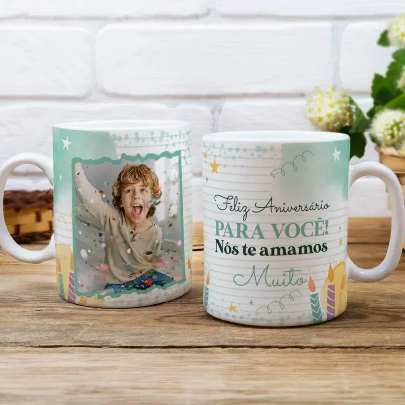 Caneca Aniversário – Feliz Aniversário para você