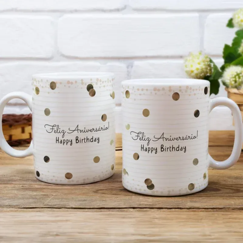 Caneca Aniversário – Happy Birthday