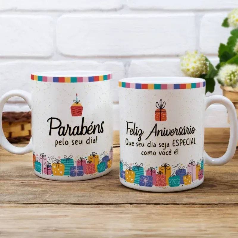Caneca Aniversário – Parabéns pelo seu dia