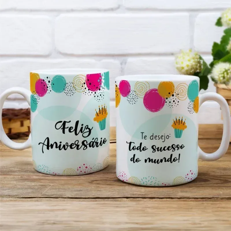 Caneca Aniversário – Te desejo todo sucesso