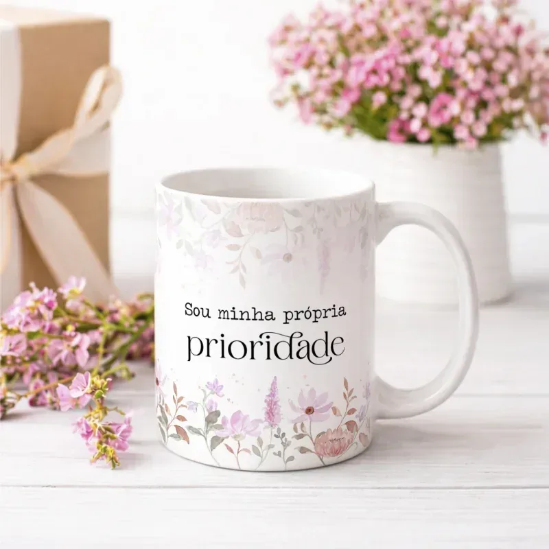 Caneca Florescer – Sou minha Prioridade