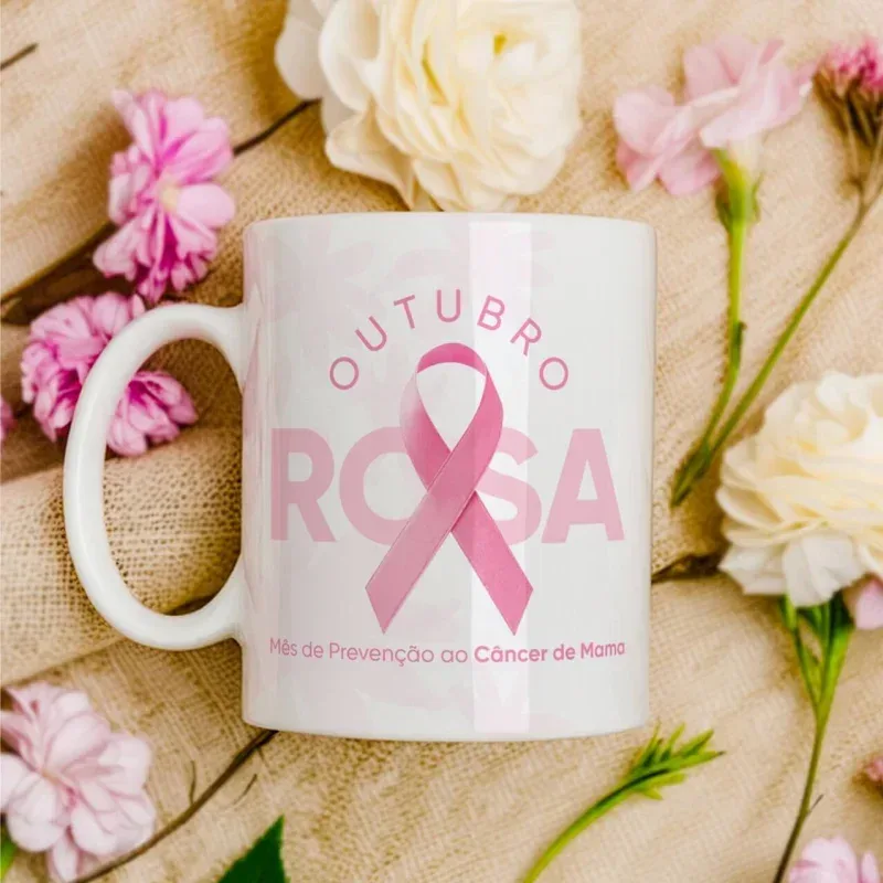 Caneca Outubro Rosa Campanha
